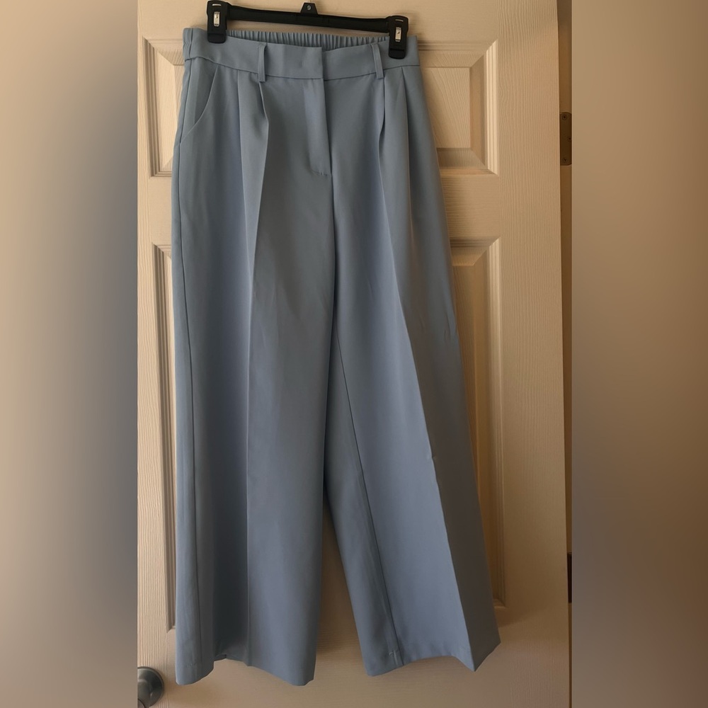 💙Trending for SPRING: Baby Blue Petite Trousers Elastic Waist (S-M)💙